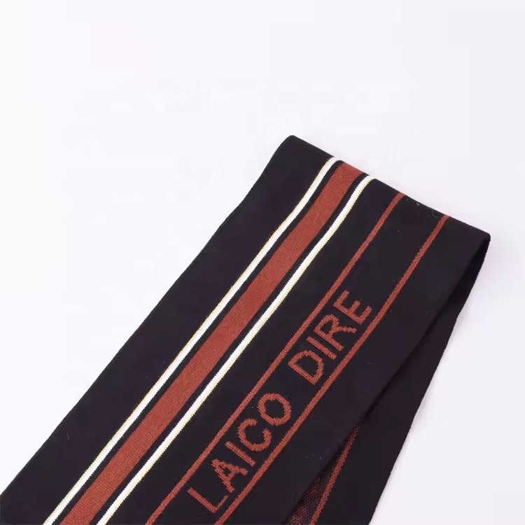 Factory direct sale jacquard Elastic Band 1*1 fabric Waistband rib knit cuff