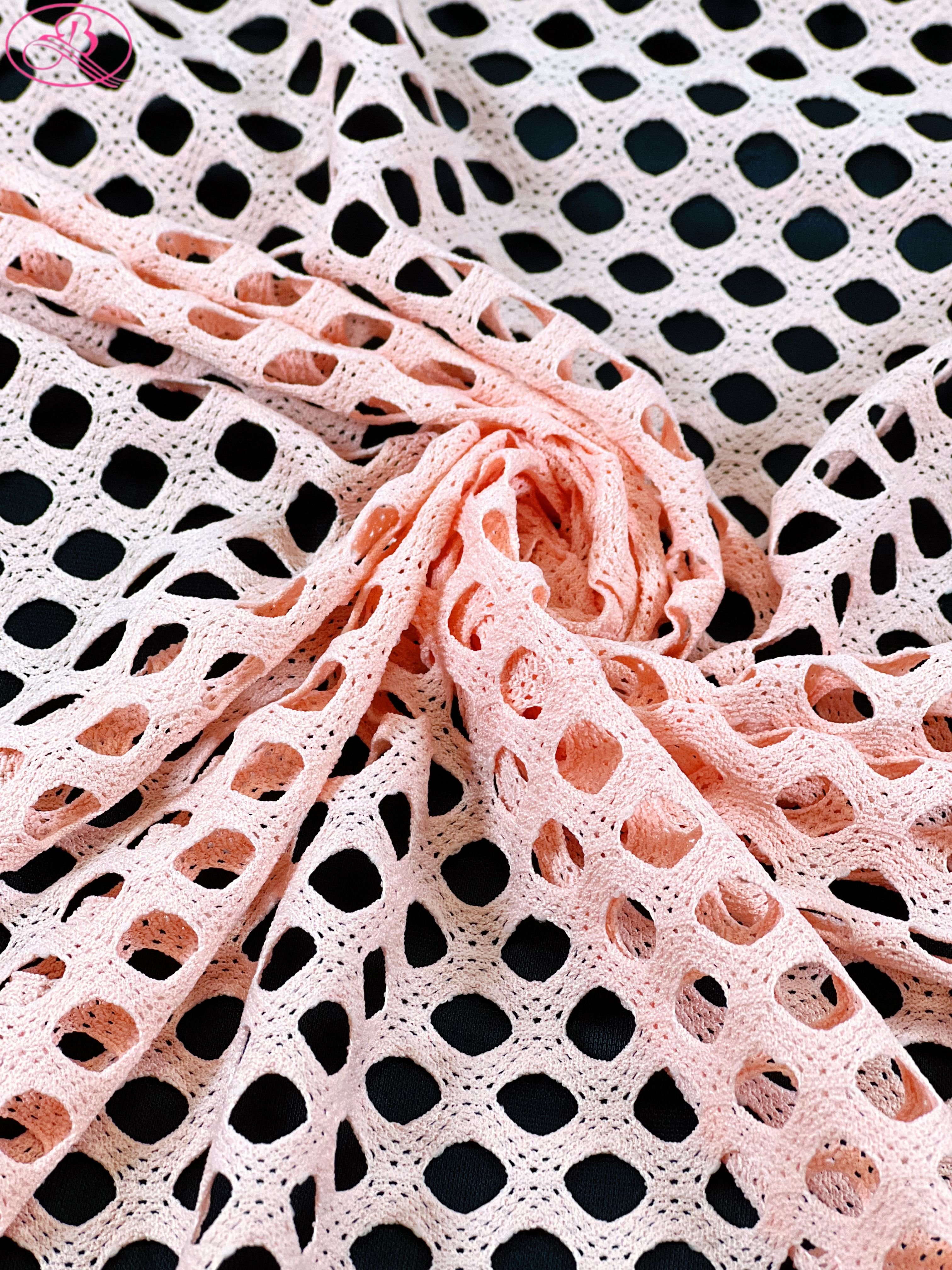 95% Polyester 5% Spandex Mesh Fabric for Swimwear Sportswear Dress Unique Design Small Hole Knitted Stretch Fabric Weft Original