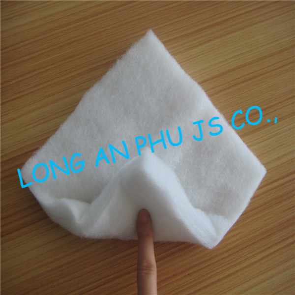 White Color 100% Polyester Punched Waterproof Sustainable Breathable Garment Tennis Materials Felt Fabric For Embroidery