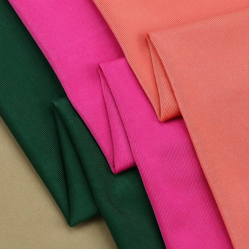 88% polyester 12% spandex fabric, warp knitted polyester semi gloss single-sided plain weave sportswear, swimwear fabric