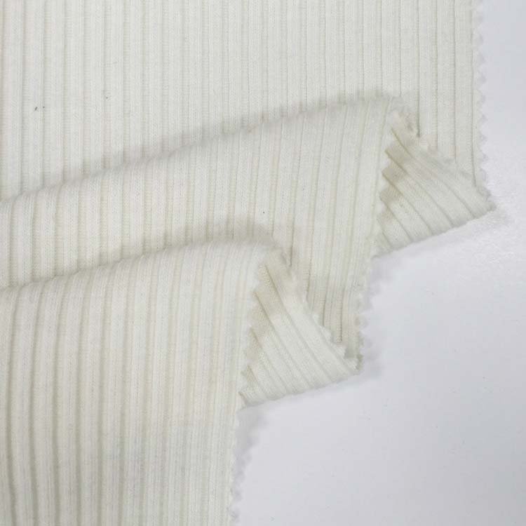 Hot sale OEM/ODM Super soft Polyester Rayon 4*4 RIB knitted RIB fabric TR RIB
