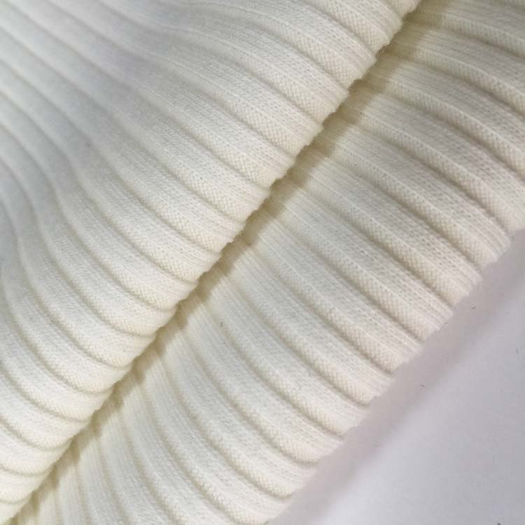 Hot sale OEM/ODM Super soft Polyester Rayon 4*4 RIB knitted RIB fabric TR RIB