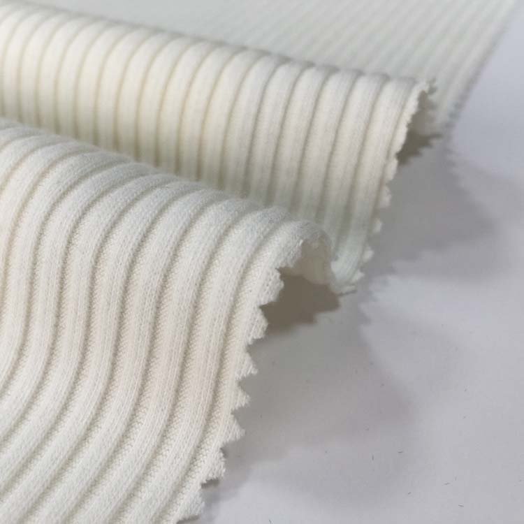 Hot sale OEM/ODM Super soft Polyester Rayon 4*4 RIB knitted RIB fabric TR RIB