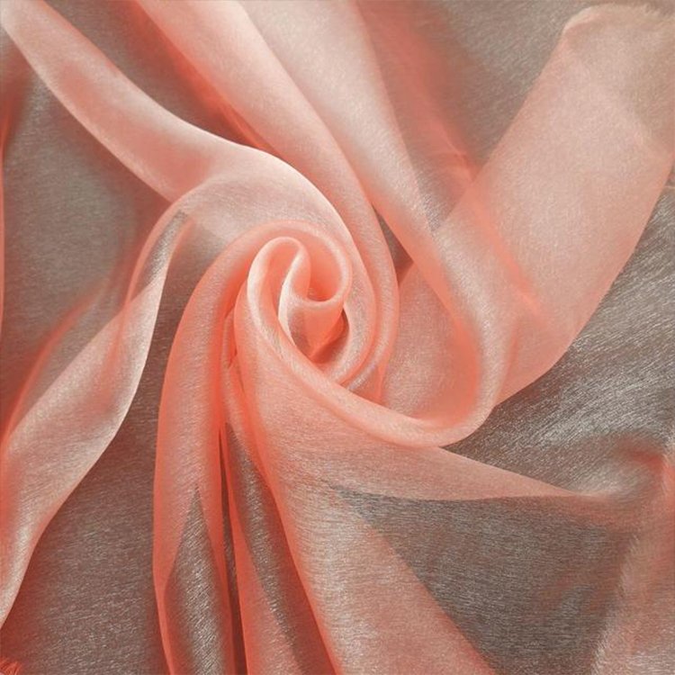 Factory direct sales Custom organza fabric cheap black polyester sparkle dress organza fabric roll