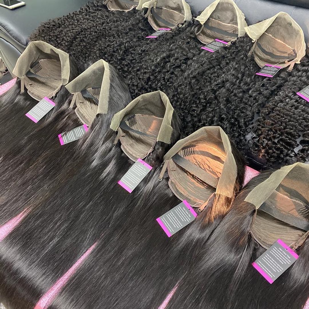Bone Straight Transparent HD 13x4 13x6 360 Full Lace Front Wigs, Glueless Virgin Brazilian Pre pluck Raw Lace Human Hair Wigs