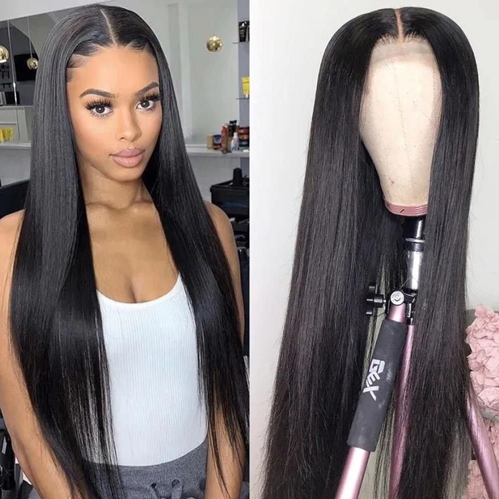 150 Density Brazilian Human Hair Straight Natural 613 Transparent HD Lace Front Wig 13X6 Hd Lace For Black Women With Baby Hair