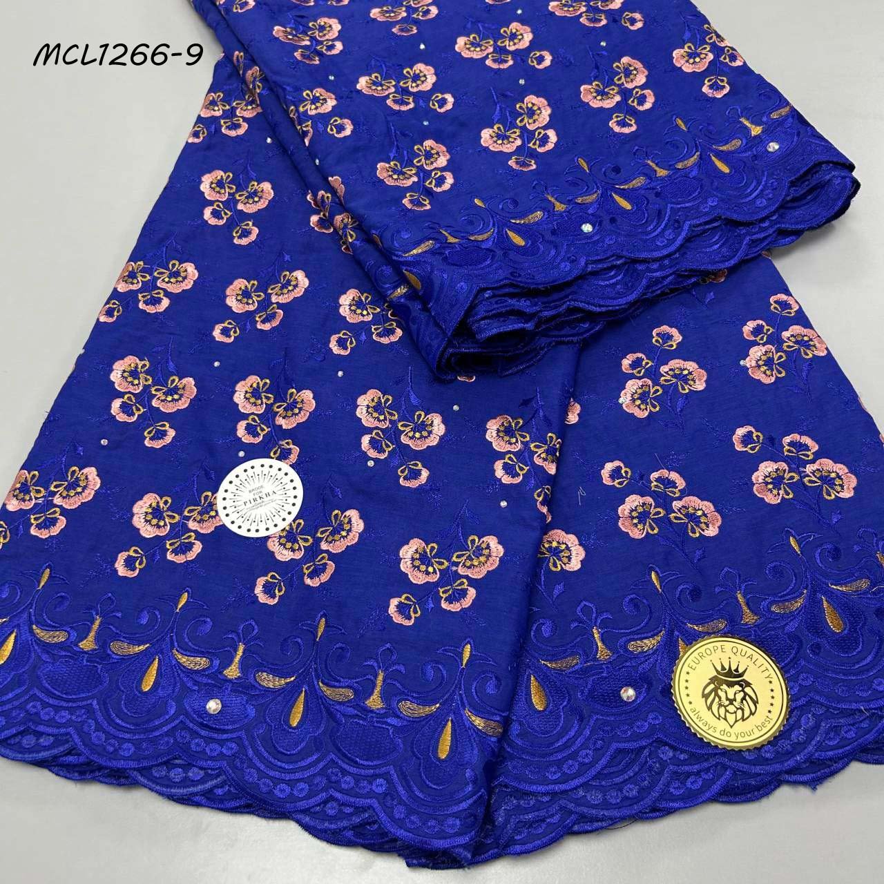 2024 Latest African Lace Fabrics for Women Dress Nigerian Swiss Cotton Lace 100% Cotton Voile Fabric Sustainable Embroidered