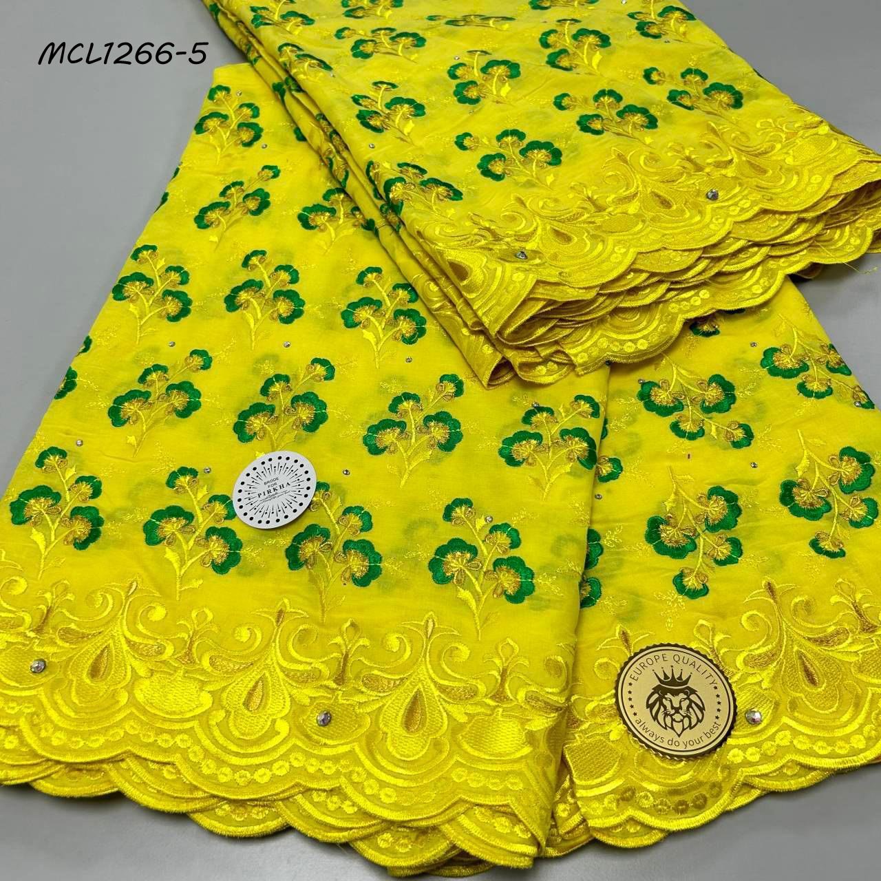 2024 Latest African Lace Fabrics for Women Dress Nigerian Swiss Cotton Lace 100% Cotton Voile Fabric Sustainable Embroidered