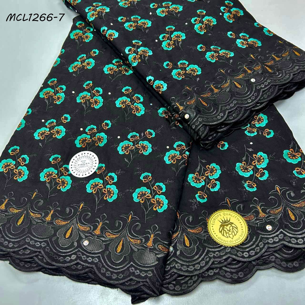 2024 Latest African Lace Fabrics for Women Dress Nigerian Swiss Cotton Lace 100% Cotton Voile Fabric Sustainable Embroidered