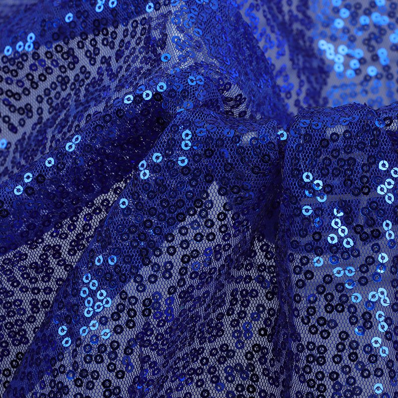 Yunda Hot Sale OEM Glitter Mesh Embroidery Fabric Sequin Textile for Wedding Party Dresses Customizable Sequin Fabric