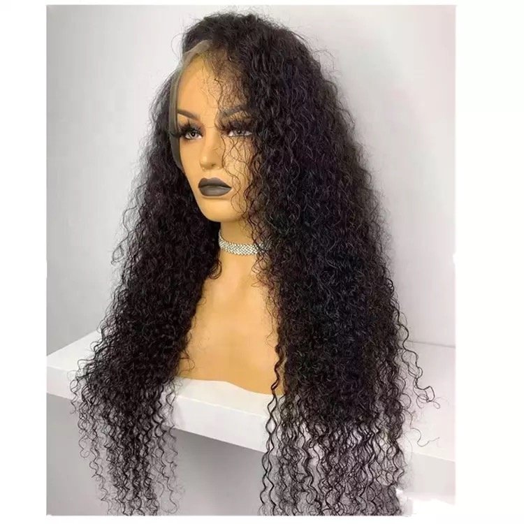 Pre Plucked Lace Wig Deep Curly Brazilian Virgin Remy Human Hair 13x6 Deep Parting Lace Front Wig