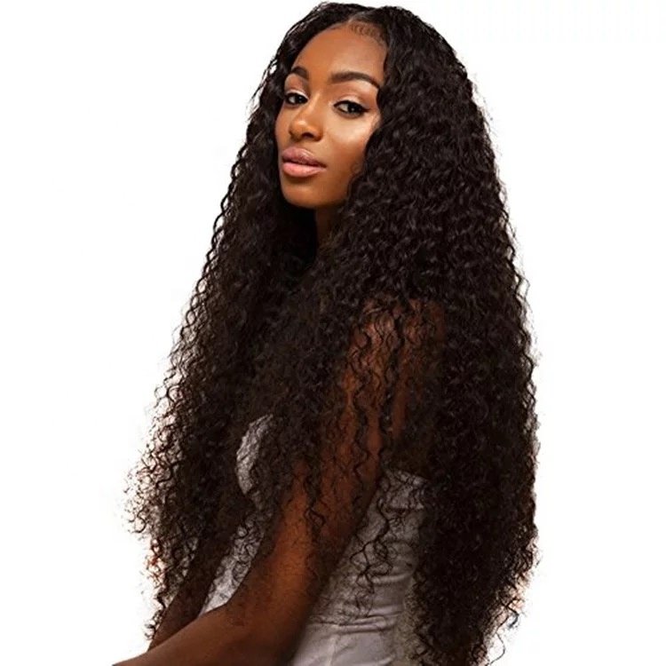 Pre Plucked Lace Wig Deep Curly Brazilian Virgin Remy Human Hair 13x6 Deep Parting Lace Front Wig