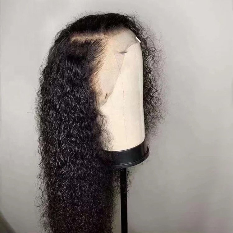 Pre Plucked Lace Wig Deep Curly Brazilian Virgin Remy Human Hair 13x6 Deep Parting Lace Front Wig