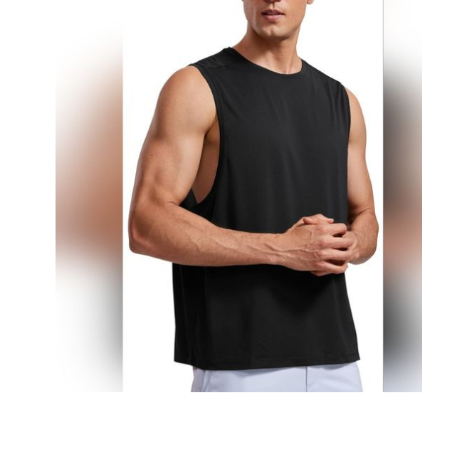 New Design Simple Breathable High Quality Cotton Sleeveless Vest Loose T Shirt Men's Top Tank Supplier From Bangladeshi