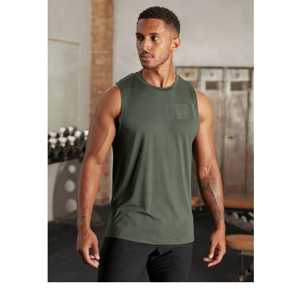 New Design Simple Breathable High Quality Cotton Sleeveless Vest Loose T Shirt Men's Top Tank Supplier From Bangladeshi