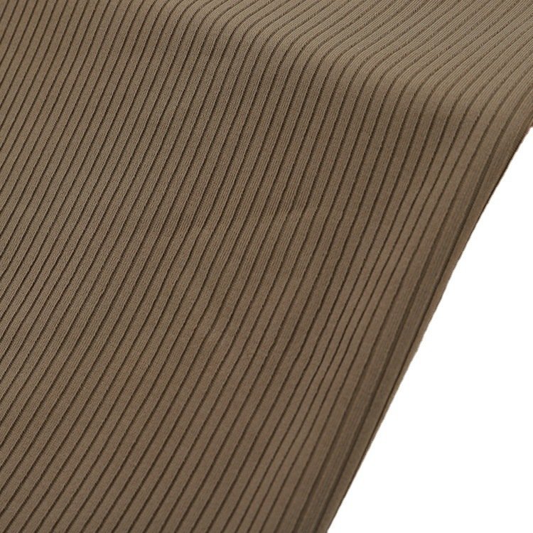Breathable Thick Knit Poly Spandex Ribbed Fabric Top Yoga Rib Fabric for Swimsuit