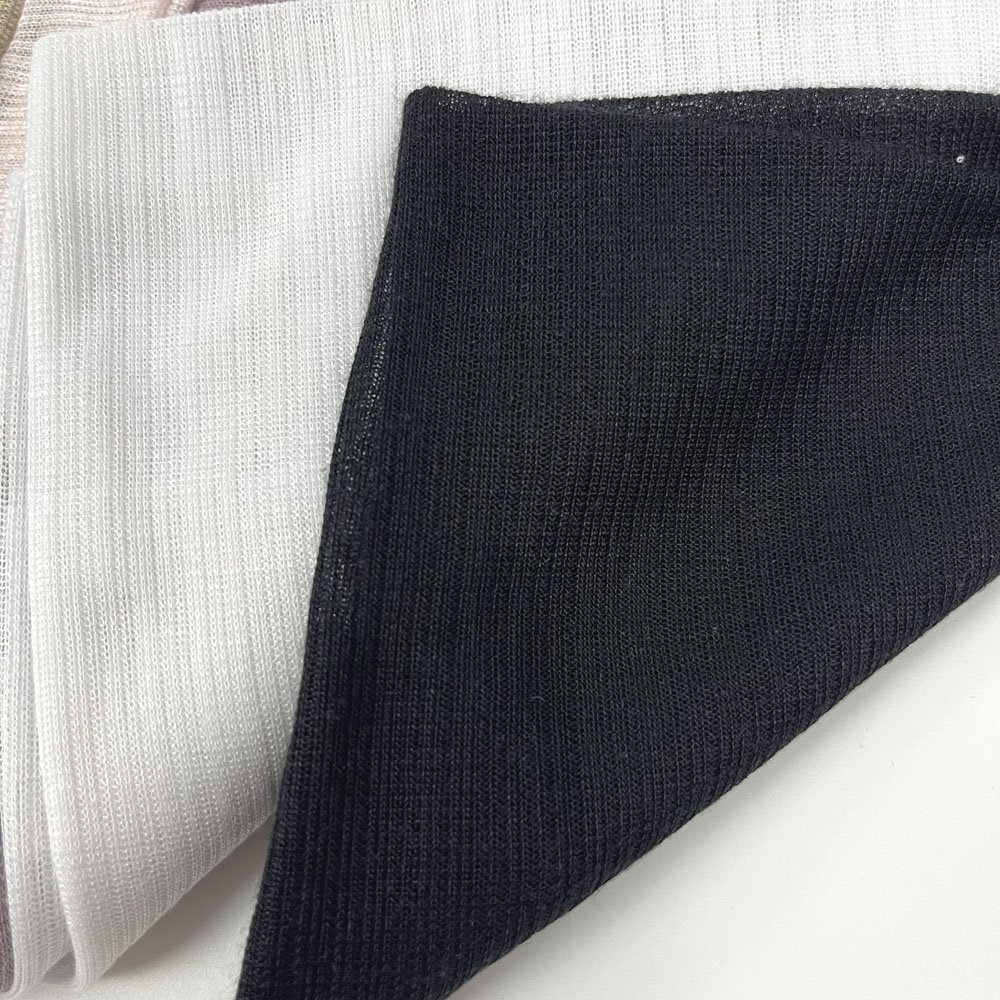 Top selling special design knit fabric ribbed polyester rayon fabric for hijab scarf