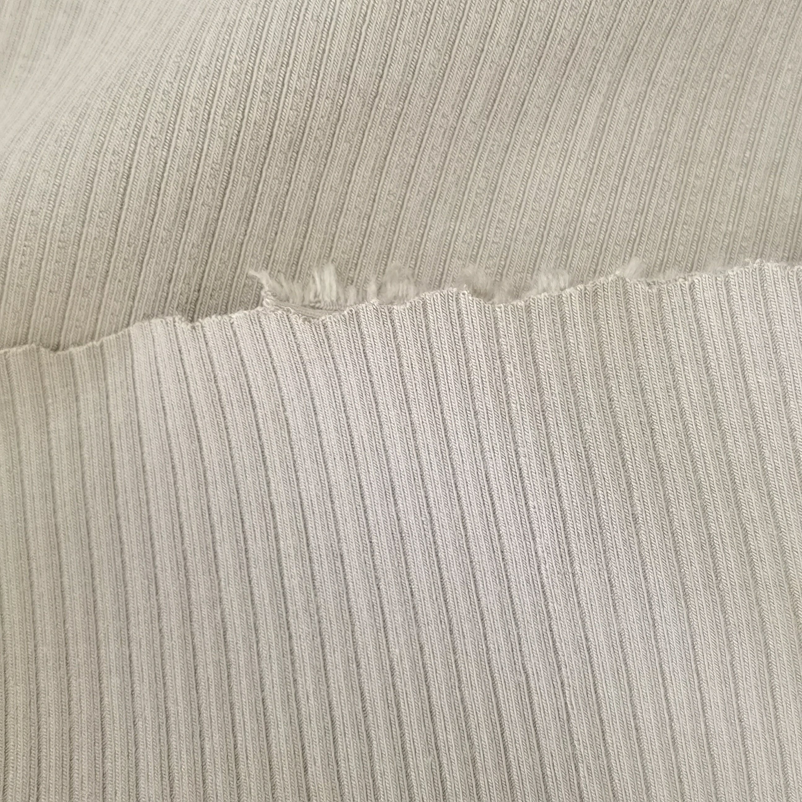 organic cotton modal blended rib 4*4 380gsm OCS certified