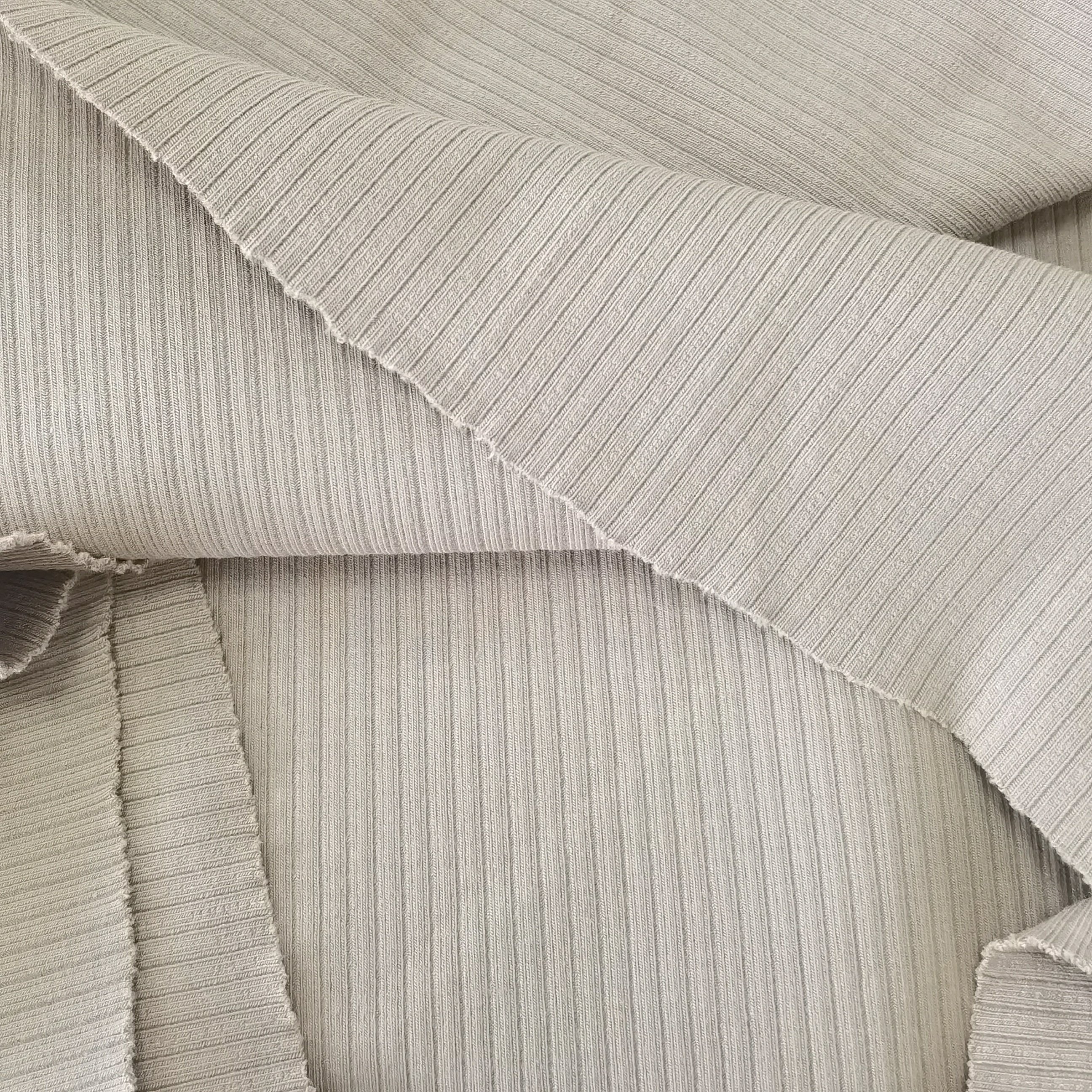 organic cotton modal blended rib 4*4 380gsm OCS certified