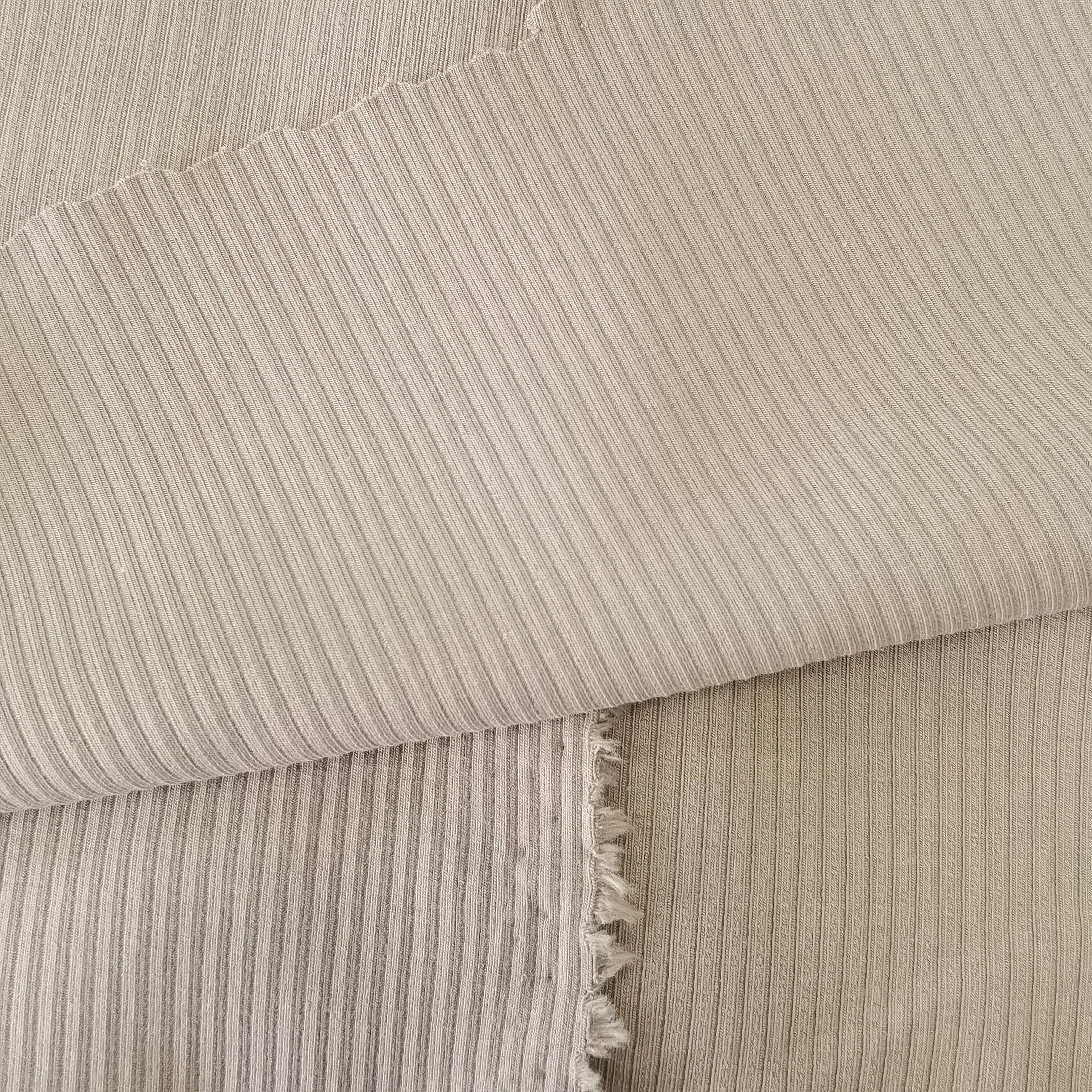 organic cotton modal blended rib 4*4 380gsm OCS certified