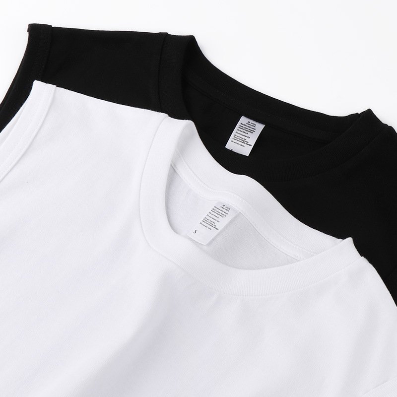 High Quality Casual 100% Cotton Solid Color Undershirts Men's Ribbed Tank Tops Gym Wear