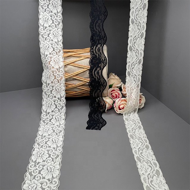 TUTON Custom French Elastic Lace 4.1/5.1/6.8 CM Trim Wholesale For Lingerie