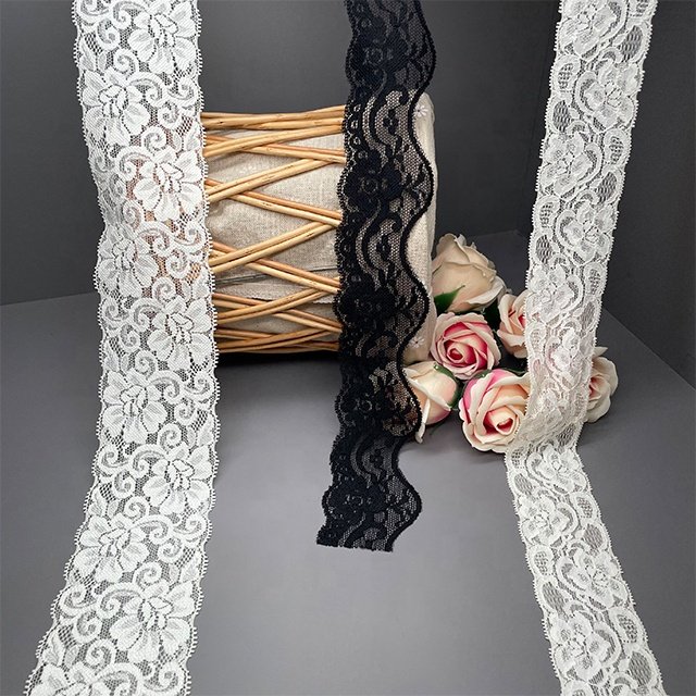 TUTON Custom French Elastic Lace 4.1/5.1/6.8 CM Trim Wholesale For Lingerie