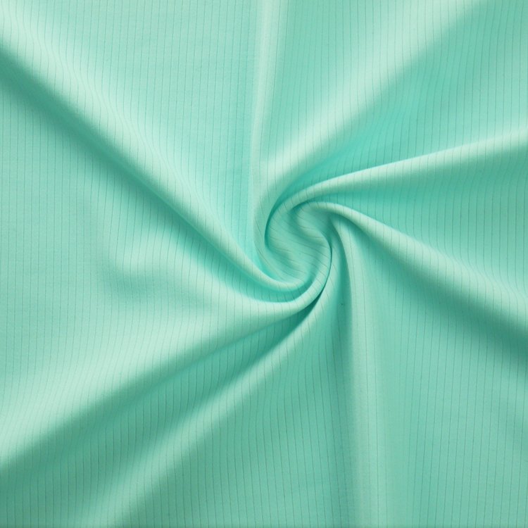 230gsm polyamide elastane rib knit fabric for sports shirts