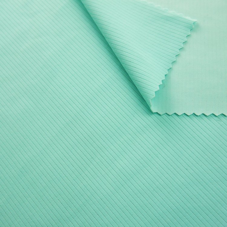 230gsm polyamide elastane rib knit fabric for sports shirts