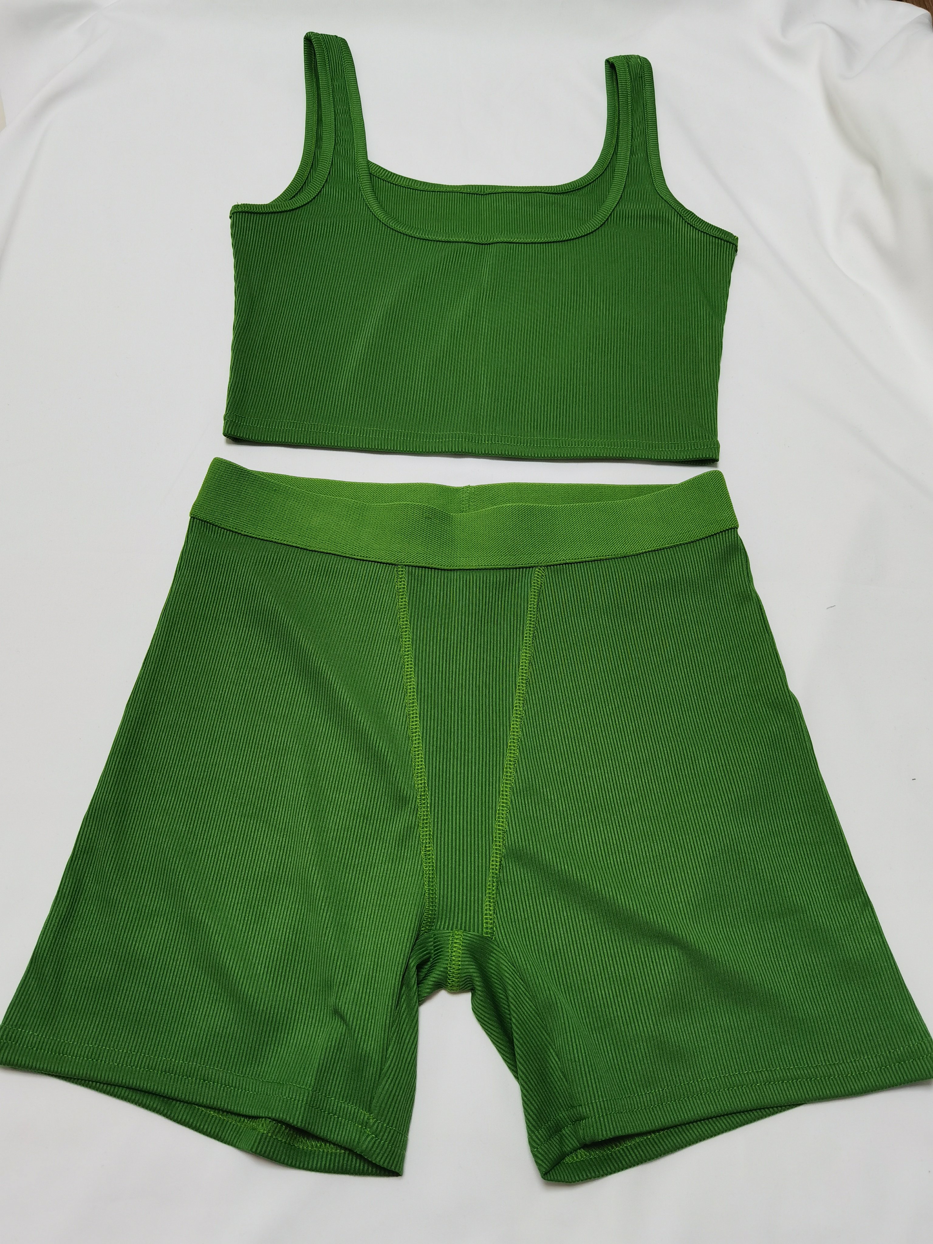 Women Ribbed Lounge Wear Two Piece Set Custom Logo Loungewear Set Skinny Bamboo Modal Cotton Women Clothing Gym Clothes Outfits