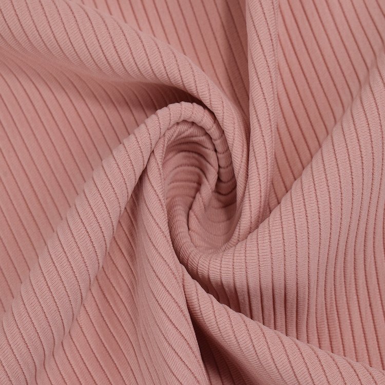 Competitive Price Polyester Spandex Rib Knit Stretch wide coarse stair cloth fabric