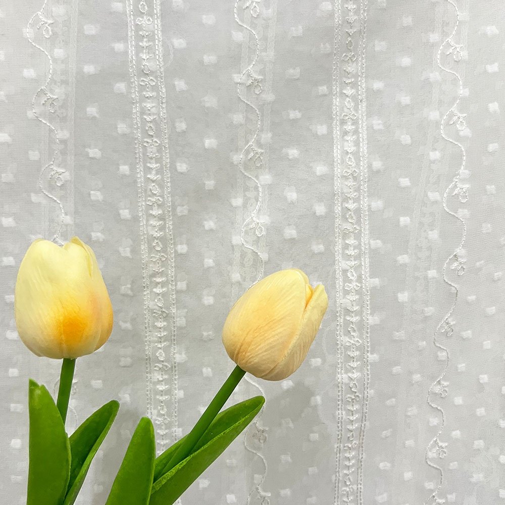 Wholesale new design striped embroidery thread chiffon lace fabric wedding dress for party spring summer woven jacquard fabric