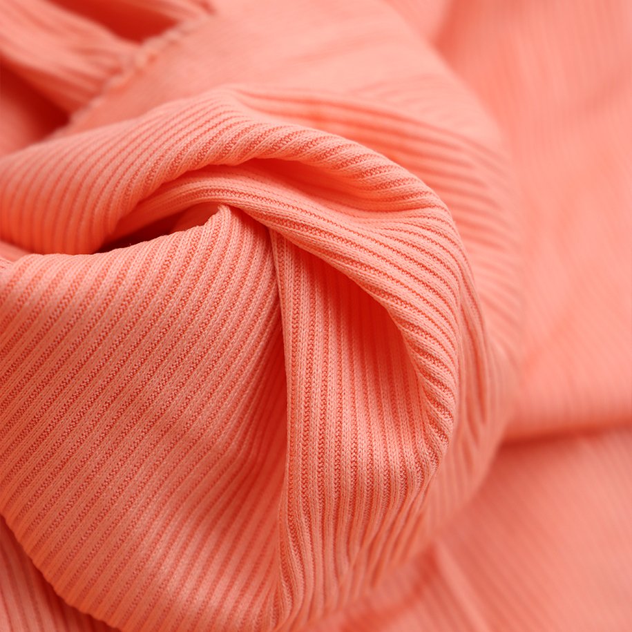 Polyester Spandex Stretch FABRIC 2*2 Rib For Jersey Sweater Fabric 95% Poly 5%Span