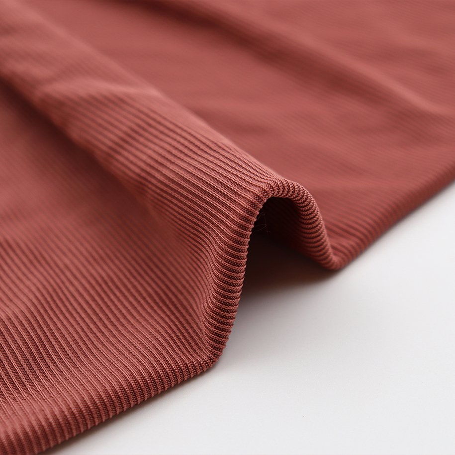 Polyester Spandex Stretch FABRIC 2*2 Rib For Jersey Sweater Fabric 95% Poly 5%Span