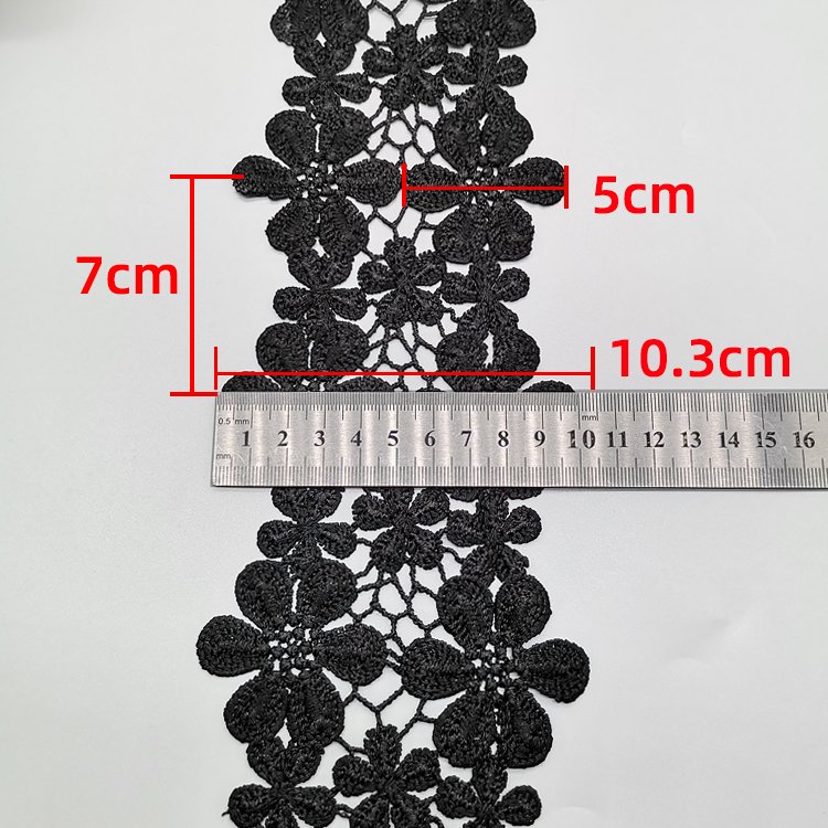 Flower embroidery lace fabric milk silk embroidery lace fabric dress decorative lace