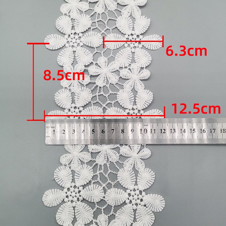 Flower embroidery lace fabric milk silk embroidery lace fabric dress decorative lace