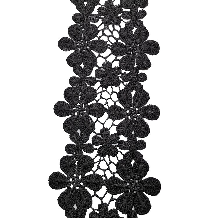 Flower embroidery lace fabric milk silk embroidery lace fabric dress decorative lace