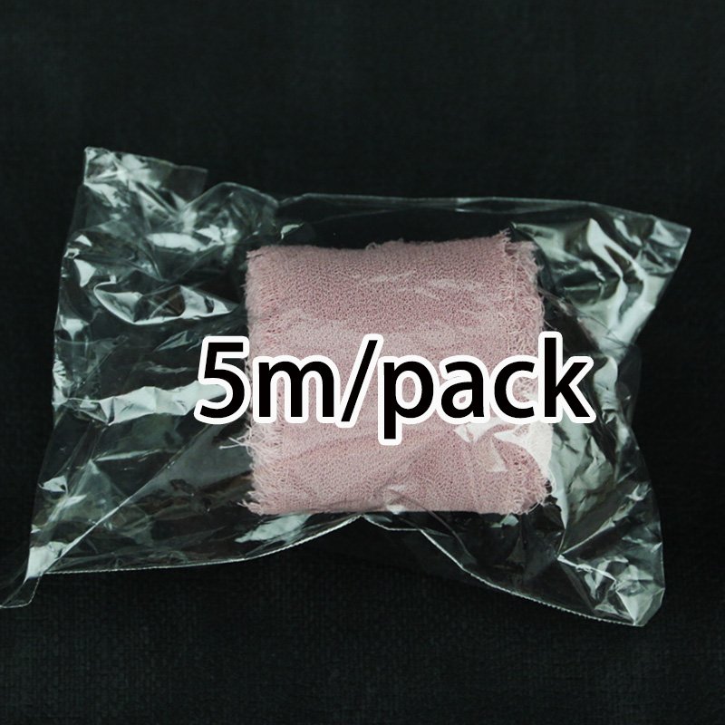 (5meters/roll)35mm Chiffon Raw Edge Ribbon Fragmented Lace Handmade Gift Packaging Wedding Decoration Handicraft Production Bow