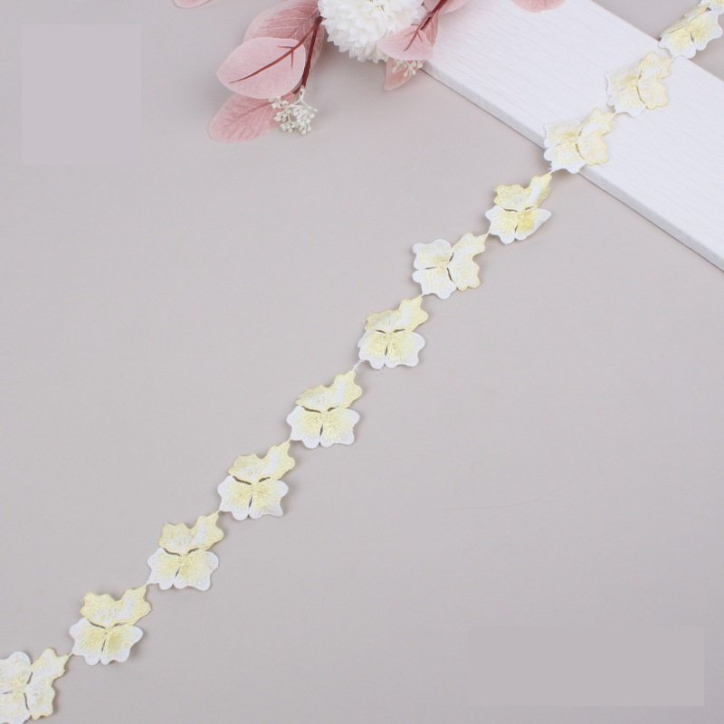 Flower Lace Trimming Embroidered Diy Handmade Decoration Ribbon Sewing Supplies Crafts For Garment