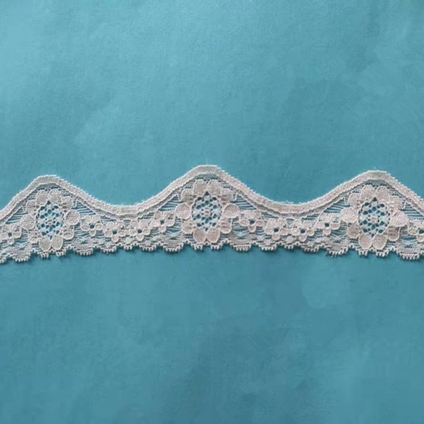 4.0 cm width elastic flower lace trim