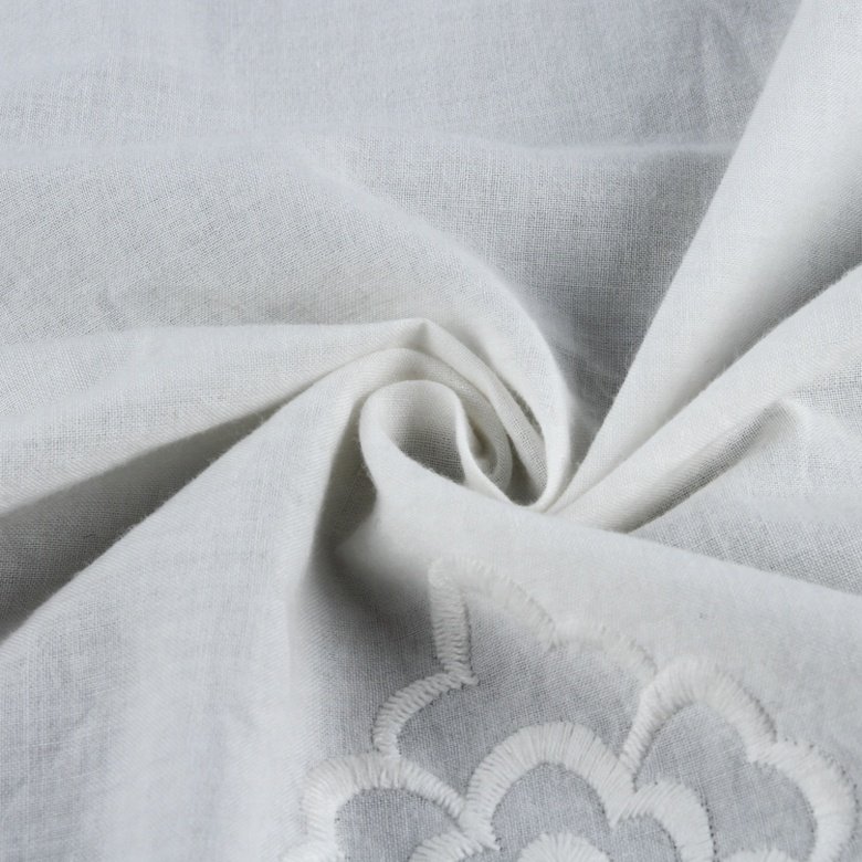HA-10028E Shaoxing textile embroidery white cotton swiss voile lace fabric austria lace