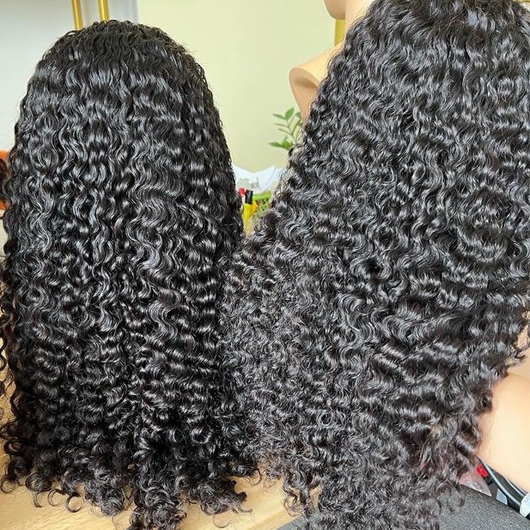 Burmese Curly HD Transparent Lace Full Frontal Wig 12a raw human hair vietnamese curly glueless hd full lace vietnamese wig supp