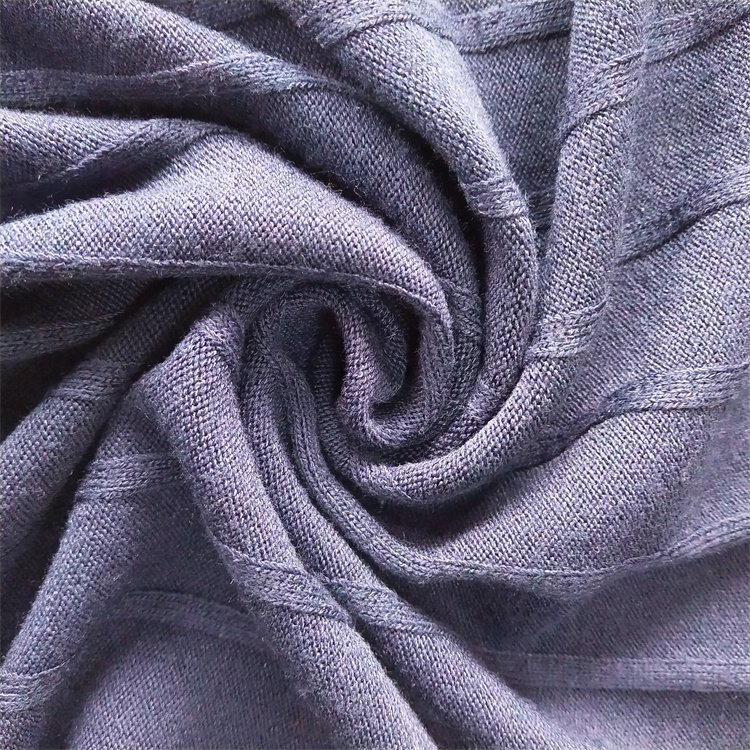 Single Layer Forming Comfortable Brushed Rib & Hacci Sweater Fabric