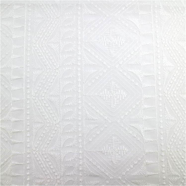 Factory Direct Sales Multicolor Embroidered Fabric Full Polyester Garment Embroidery Fabric