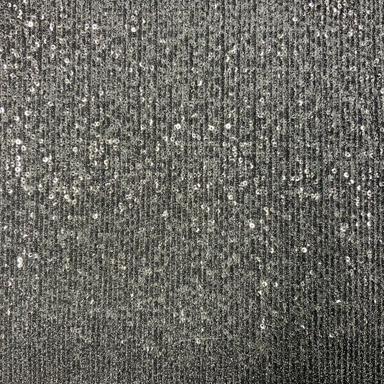 Polyester stretch lurex pleter glitter 3mm silver holographic sequin stretch fabric for club dress S-10358C