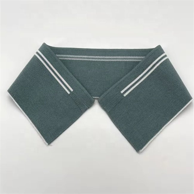 Plain Ribbing 1X1 Flat Knit rib fabric stripe Color Collar for POLO shirt Full Collar Garment Accessories