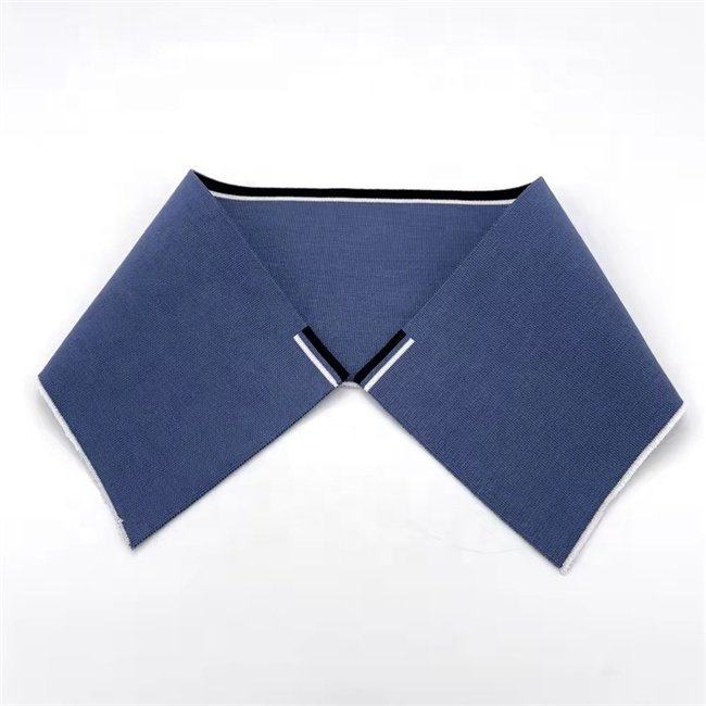 Plain Ribbing 1X1 Flat Knit rib fabric stripe Color Collar for POLO shirt Full Collar Garment Accessories
