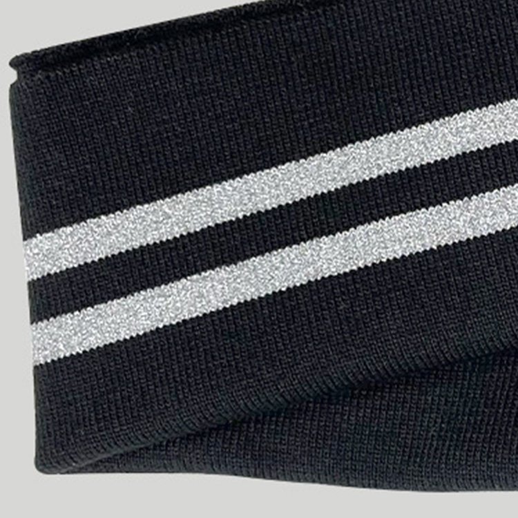 Custom Plain Ribbing 1x1 Polyester Flat Knit Rib Fabric Solid Color Collar And Cuff For Polo T Shirt Full Collar
