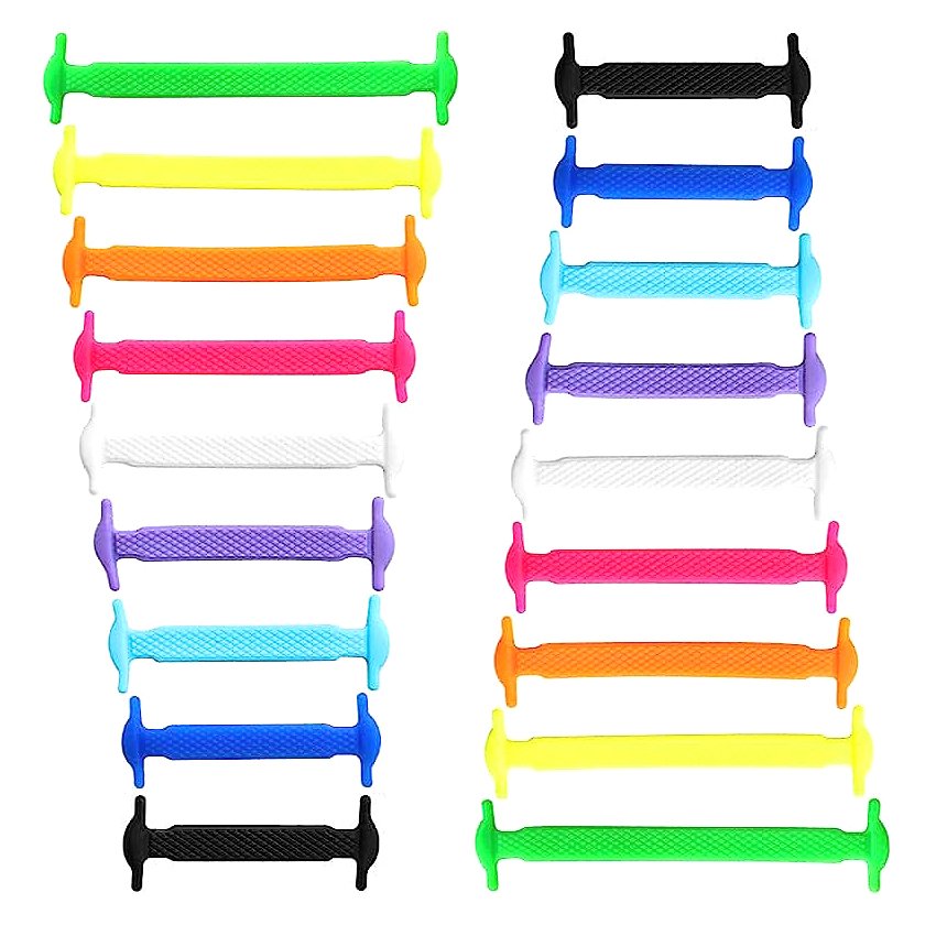 MediFootCare Silicone No Tie Shoe Laces for Adults - Lazy Elastic Silicone Shoe Laces for Sneakers No Tie Kids Shoelaces HA01549