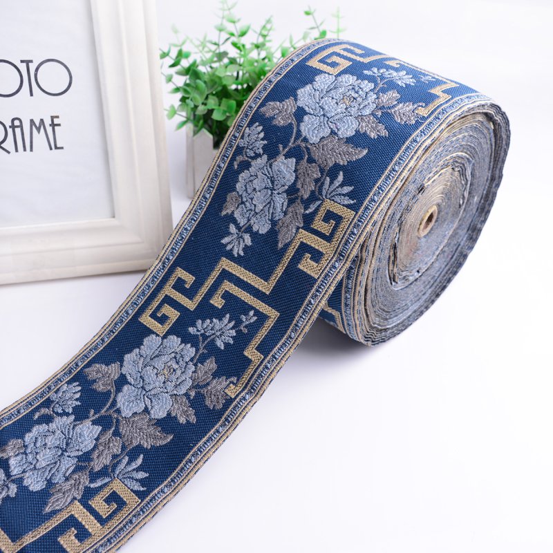 Width 12cm curtain lace accessories jacquard webbing curtain splicing accessories sofa cushion pillow decorative webbing